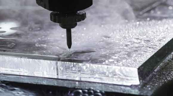 Waterjet glass cutting