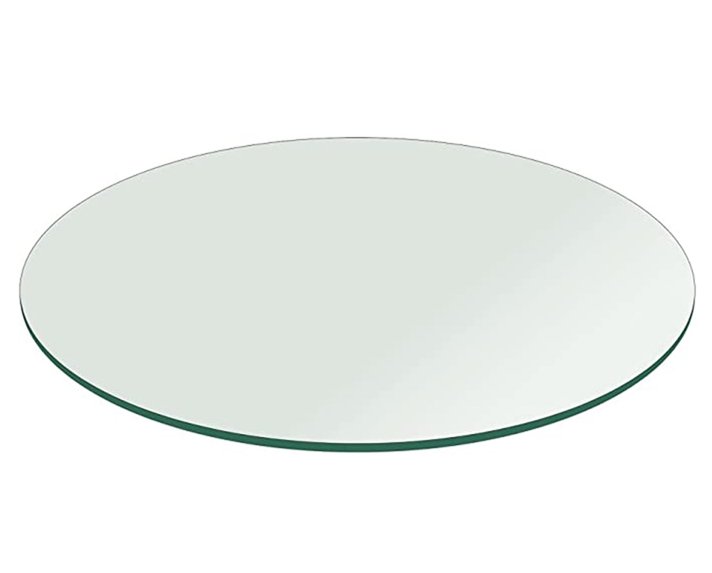 Buy 36 Inches Round 10 mm thick Clear Glass for Table Top For 4 Seat Dining / Coffee / Patio Table