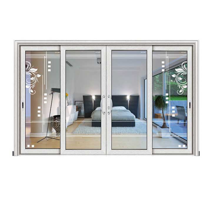 Buy Aluminium frame sliding glass doors system