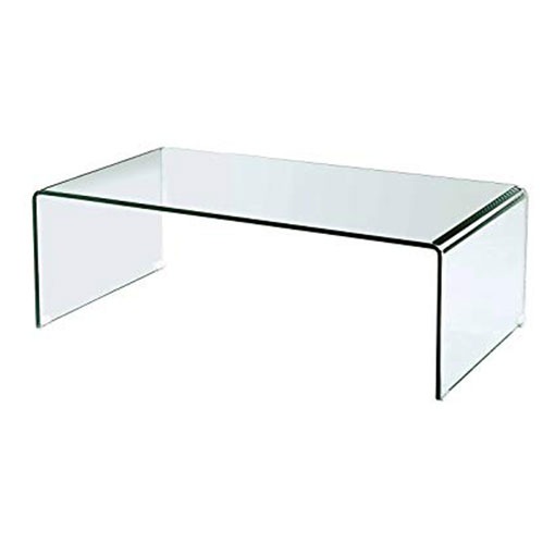 Buy Vogue Bent Glass Coffee Table 19 mm thickness 122x61x46 cm