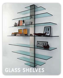 Buy online custom cut Glass Shelves