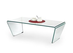 Buy Vogue Angled Glass Coffee Table (Clear Glass) L 120cm