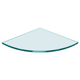 Buy Quarter Circle Clear Glass Set (2/3/4 pieces set) for Corner Shelves