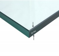 Buy 15 MM Toughened Transparent Clear Glass 12x8 Feet